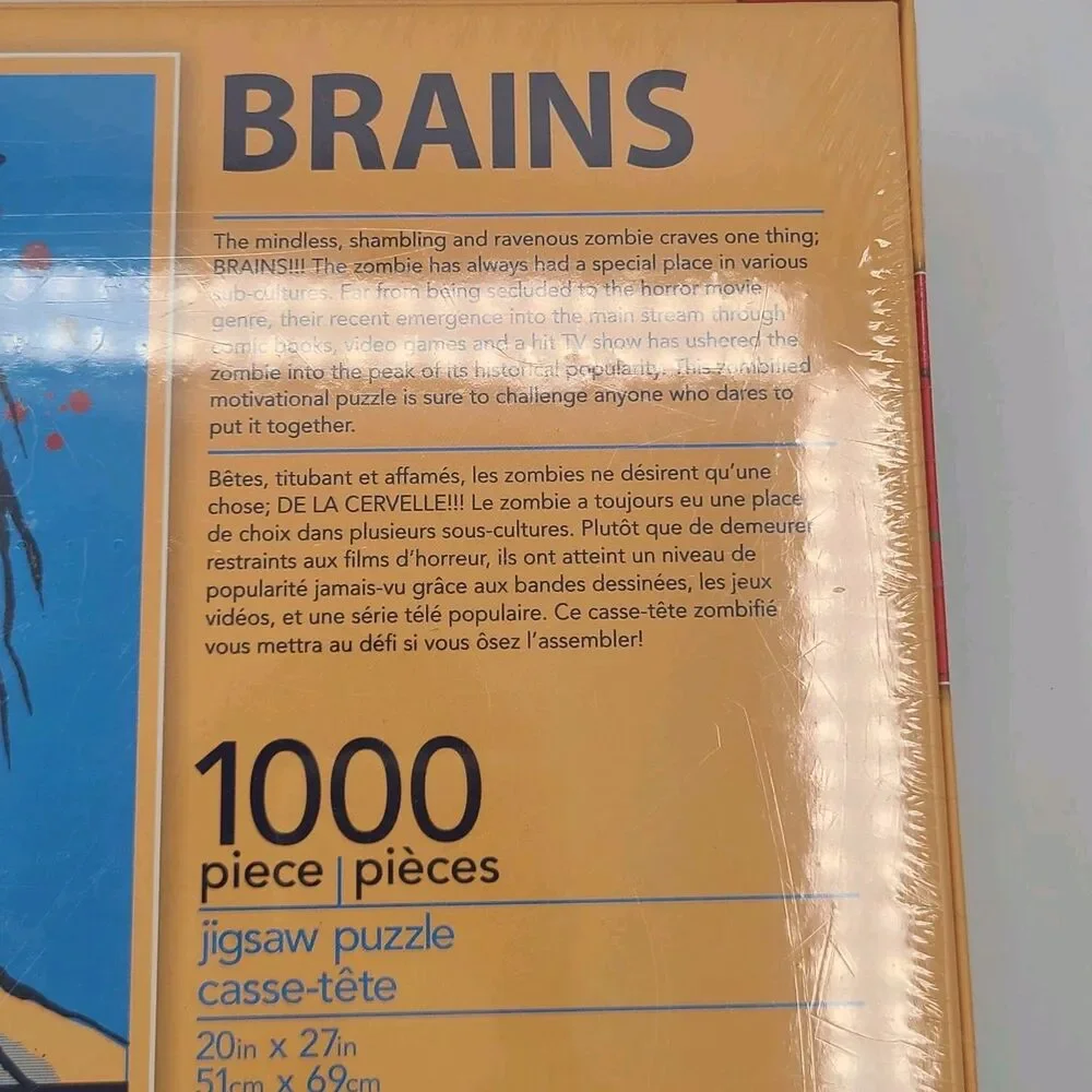 BRAINS Puzzle 1000 pc FACTORY SEALED CONTENTS 20